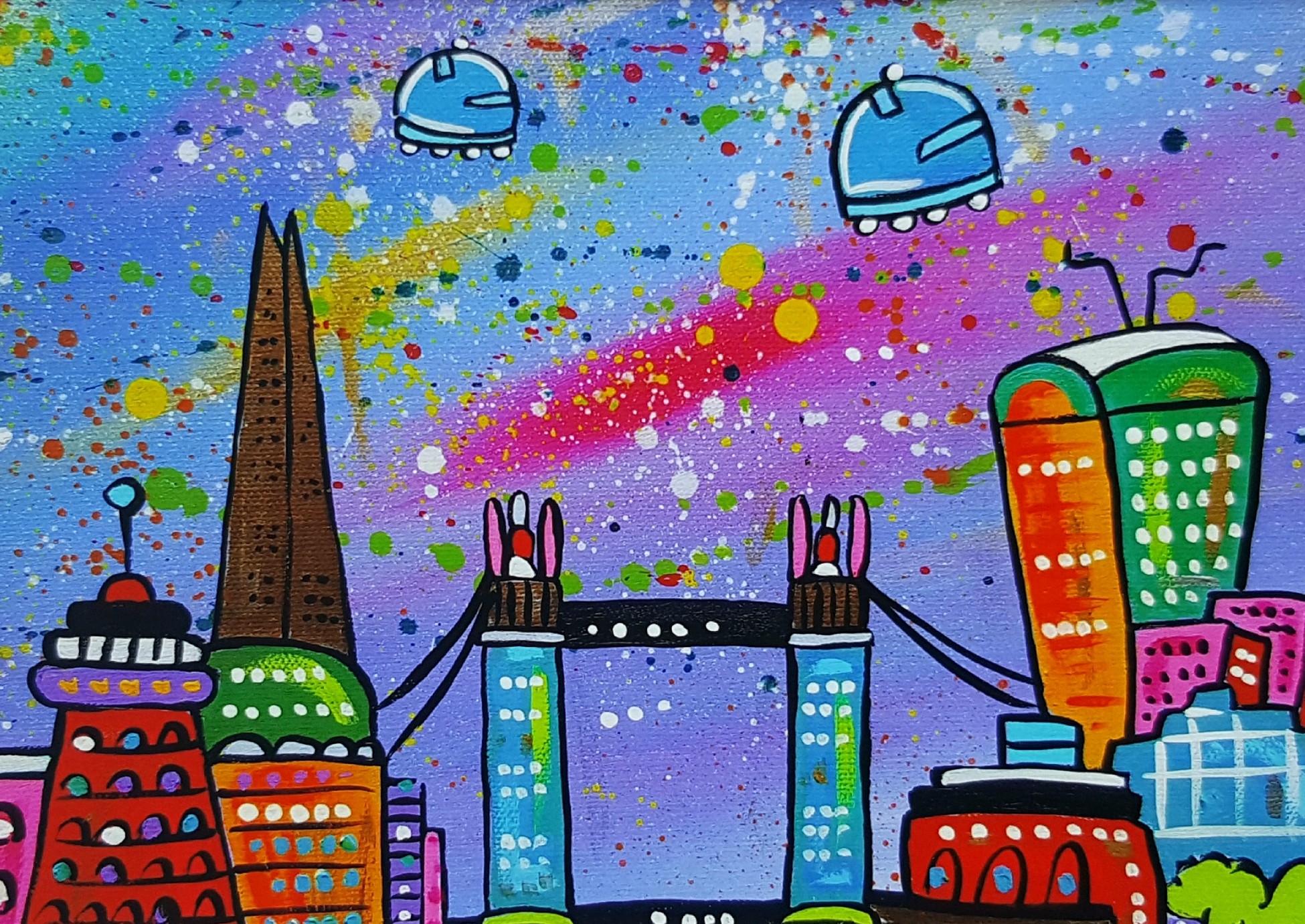Maria Luisa Azzini, Futuristic View of London of Tower Bridge Maria Luisa Azzini, Futuristic View of London of Tower Bridge