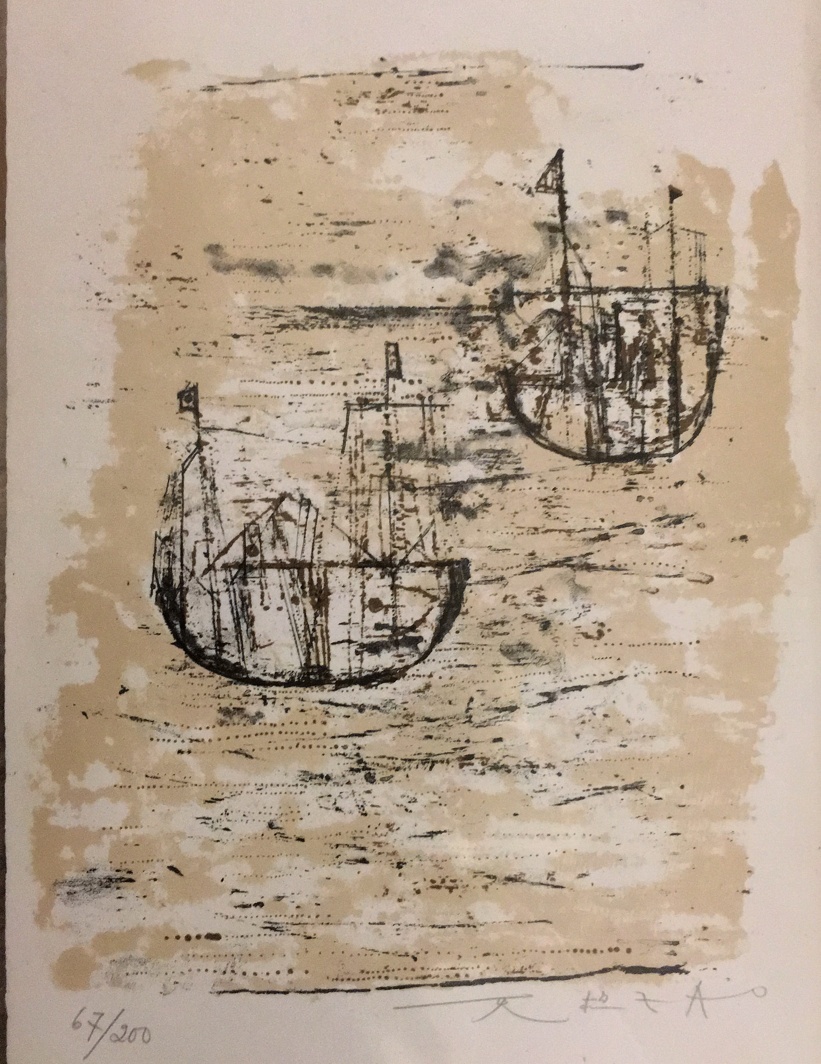 Zao Wou-Ki, Les petits bateaux Zao Wou-Ki, Les petits bateaux