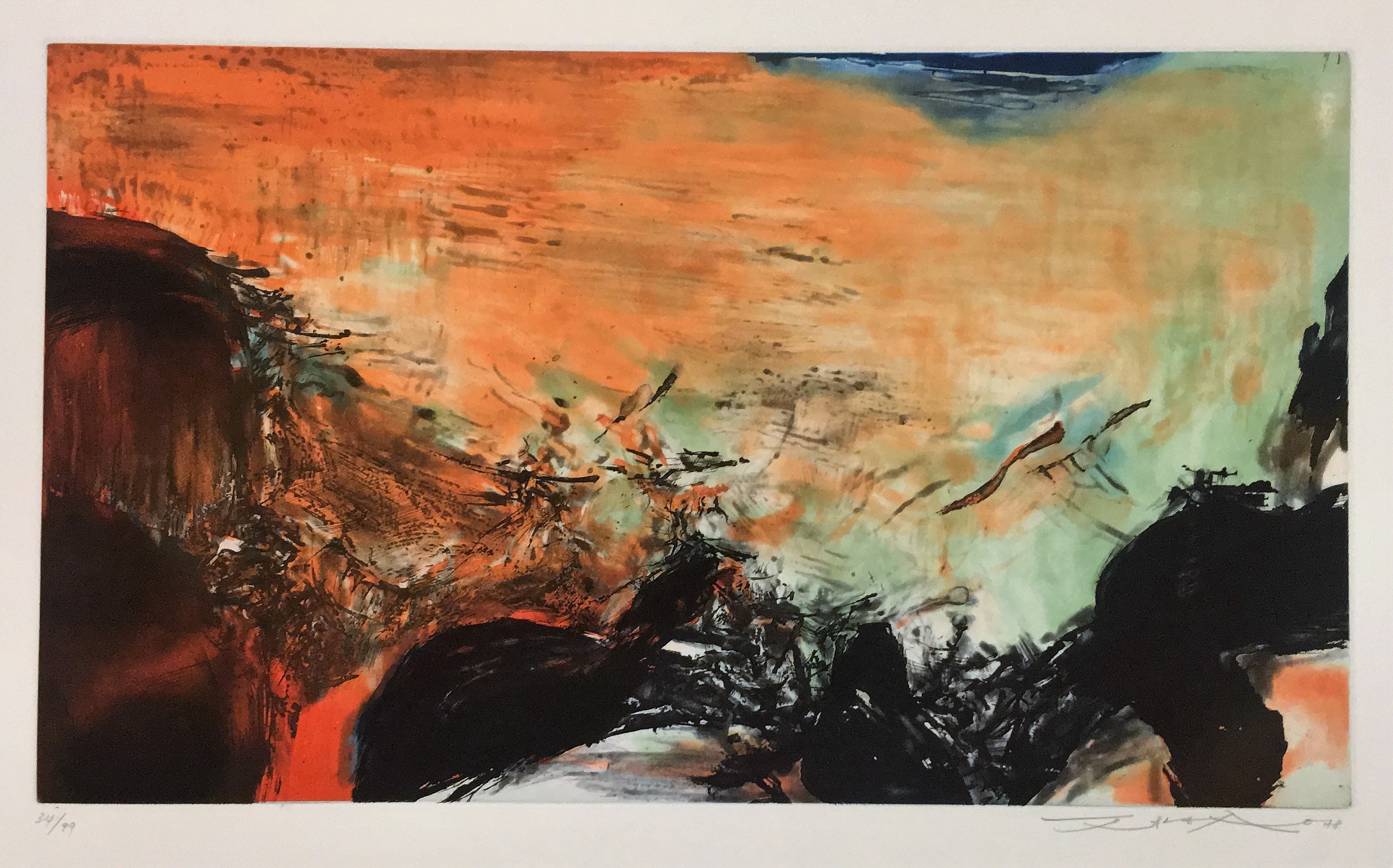 Zao Wou-Ki, Composition 302B Zao Wou-Ki, Composition 302B