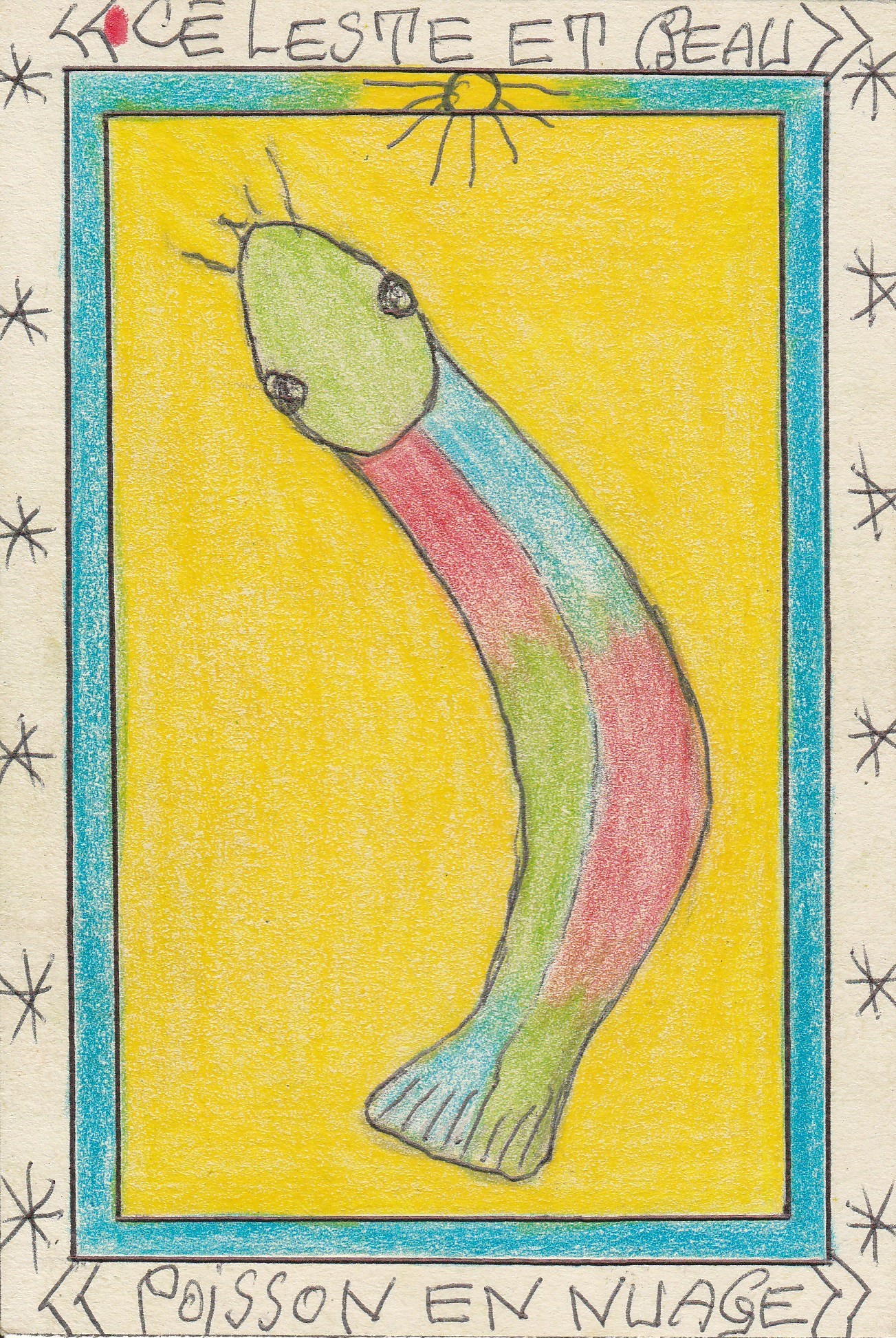Frédéric Bruly Bouabré, Céleste et beau. Poisson en nuage Frédéric Bruly Bouabré, Céleste et beau. Poisson en nuage