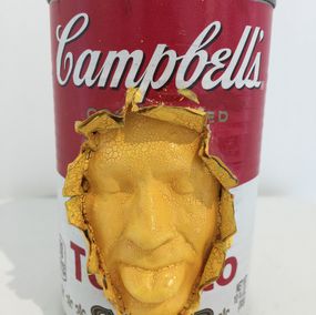 Sculpture, Yellow Campbell's soup, Gregos