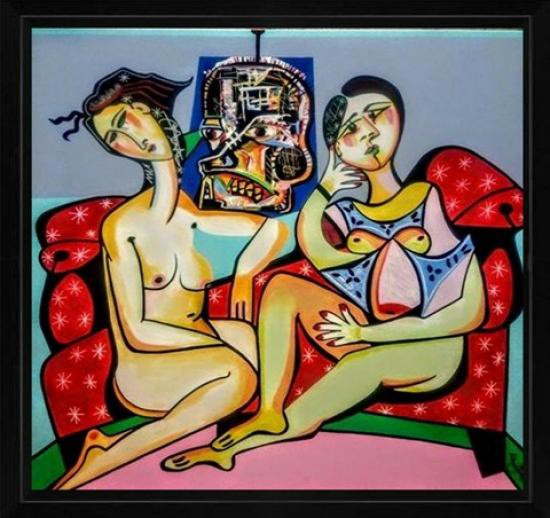 Zafi, 2 femmes autour d'un Basquiat Zafi, 2 femmes autour d'un Basquiat