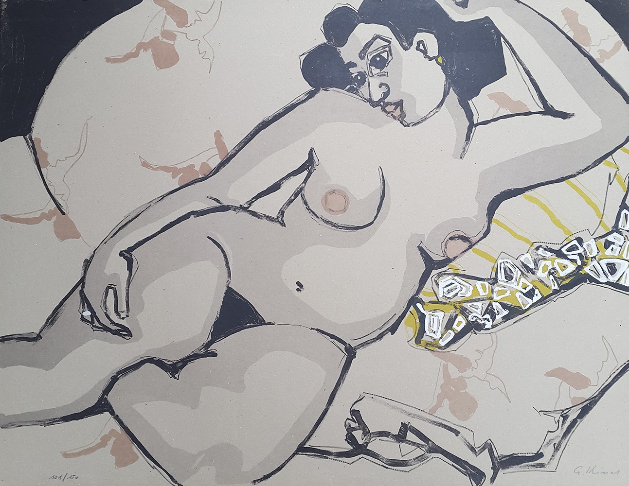 Gernot Kissel, Reclining Nude Gernot Kissel, Reclining Nude