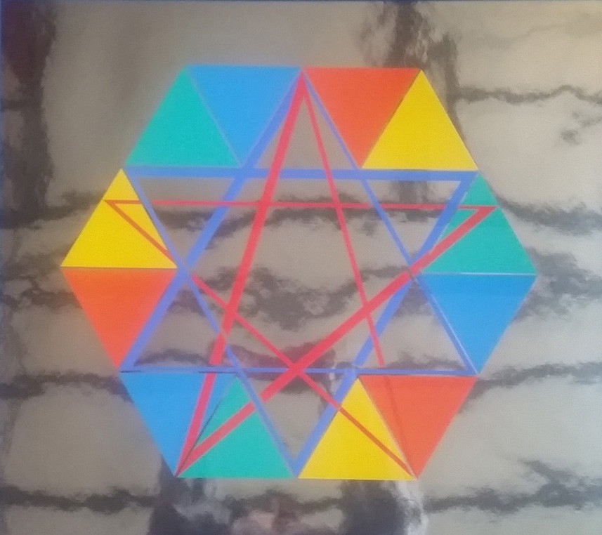 Yaacov Agam, Star of David - Abstract Illusionism Yaacov Agam, Star of David - Abstract Illusionism