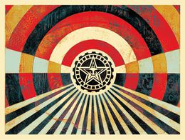 Print, Tunnel Vision Version 2 (Alternate Gold), Shepard Fairey (Obey)