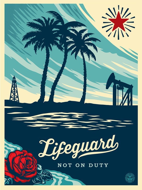 Shepard Fairey (Obey), Lifeguard Not On Duty Shepard Fairey (Obey), Lifeguard Not On Duty