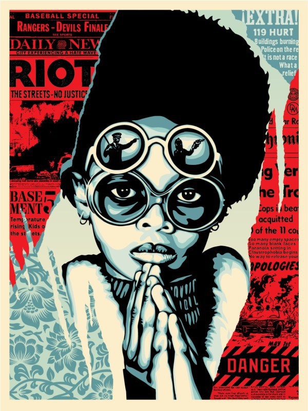 Shepard Fairey (Obey), Late Hour Riot Shepard Fairey (Obey), Late Hour Riot