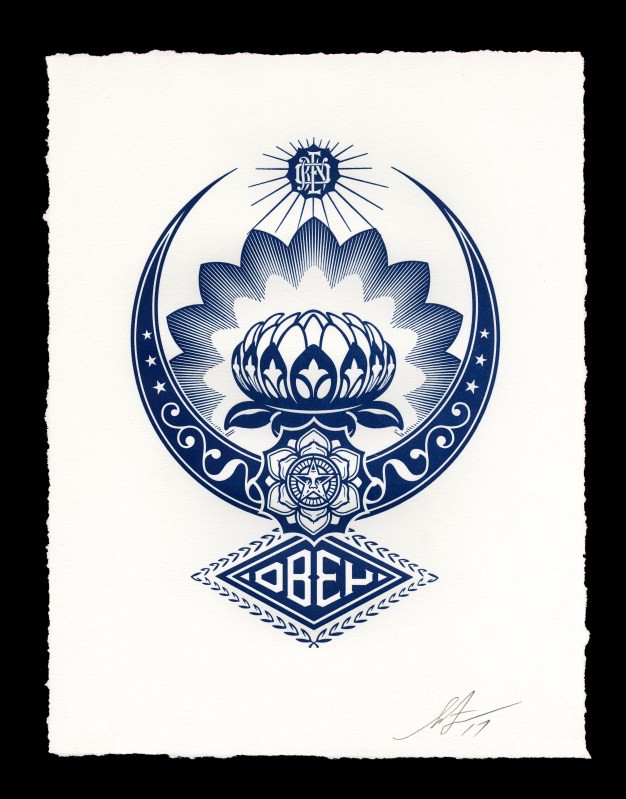Shepard Fairey (Obey), Lotus Ornament Shepard Fairey (Obey), Lotus Ornament