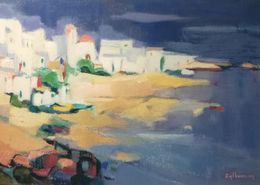 Peinture, Plage Grecque, Geneviève Zylberman