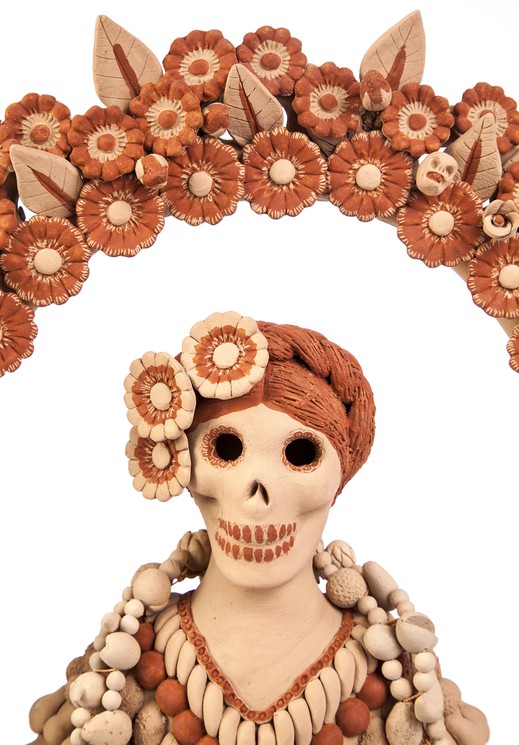 ▷ Catrina con Ofrenda de Muertos / Ceramics Mexican Folk Art Clay por Norma  Vazquez Gutierrez, 2017 | Escultura | Artsper (331051)