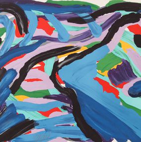 Drucke, Floating in a Landscape, Karel Appel
