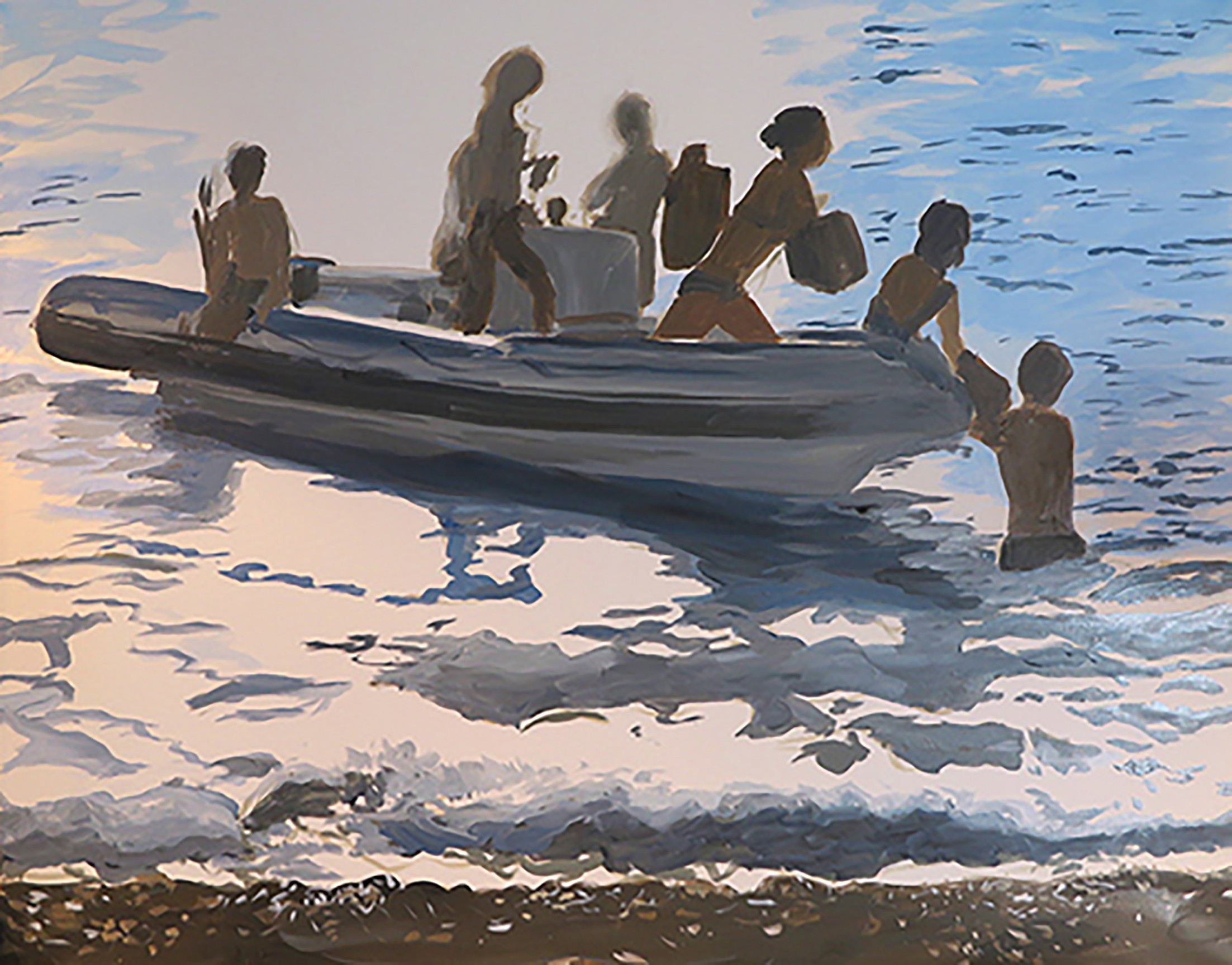 Karine Bartoli, Bateau, 7 personnages Karine Bartoli, Bateau, 7 personnages