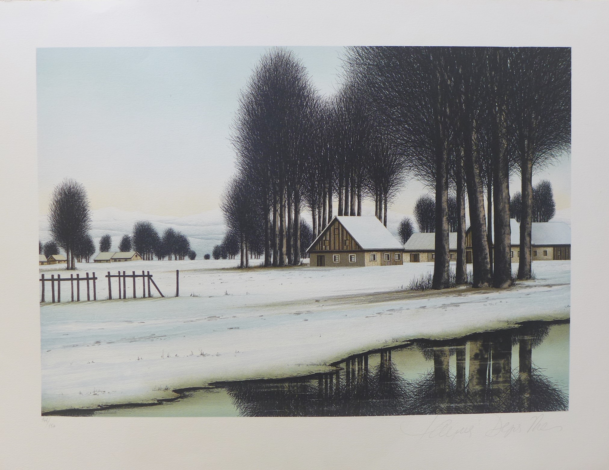 Jacques Deperthes, Le hameau sous la neige Jacques Deperthes, Le hameau sous la neige