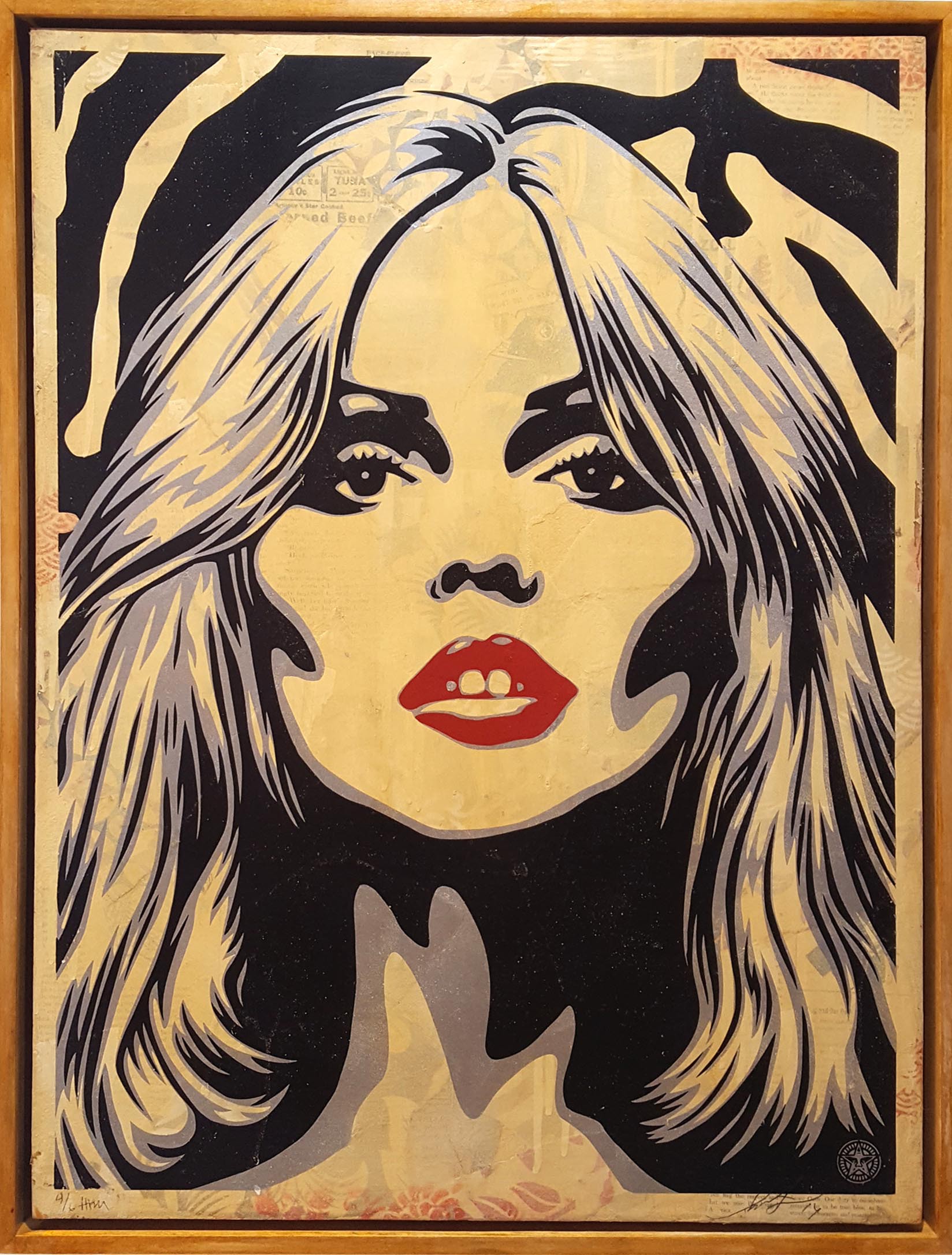 Shepard Fairey (Obey), Debbie Harry Zebra Skin Shepard Fairey (Obey), Debbie Harry Zebra Skin