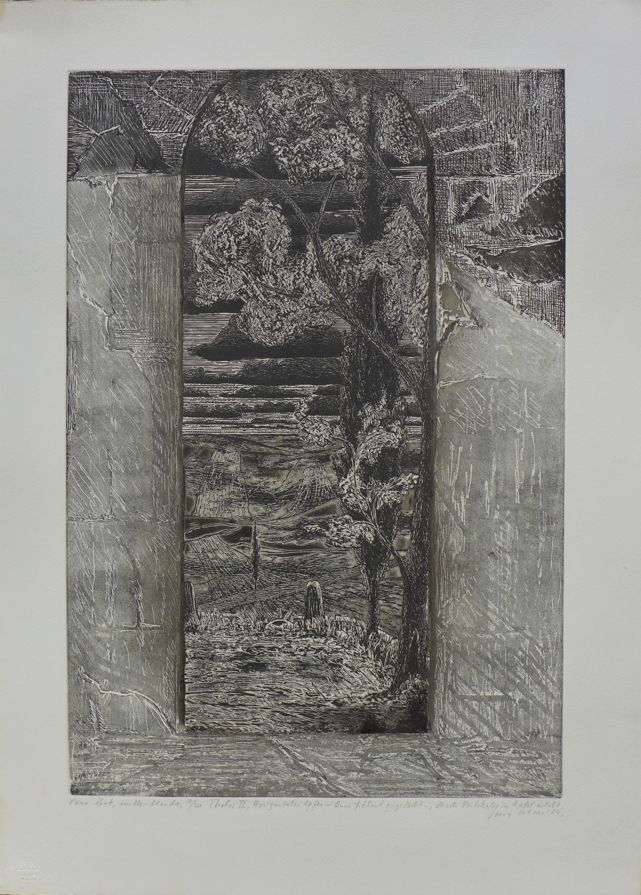 Joerg Ortner, Tholos VI - taille blanche Joerg Ortner, Tholos VI - taille blanche