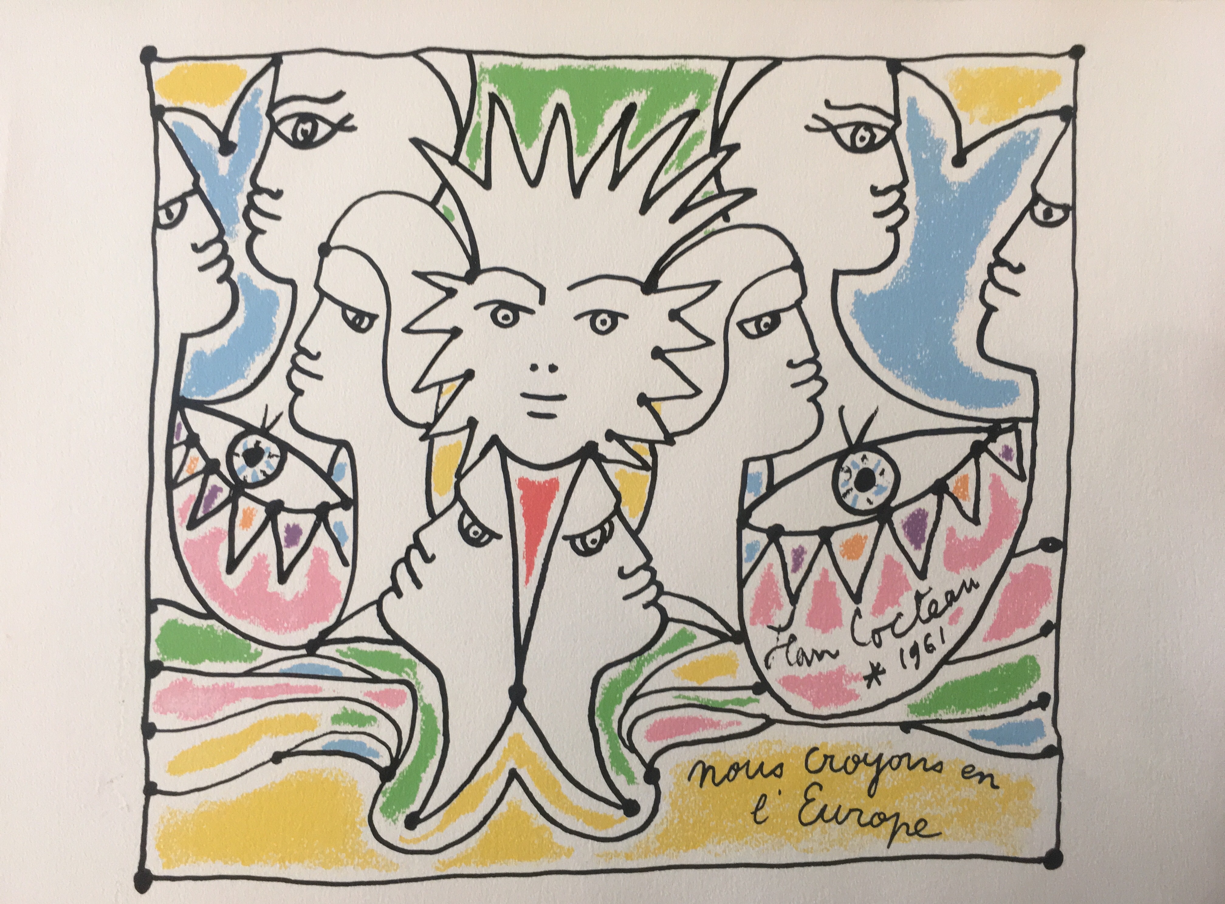 Jean Cocteau, Europe - Couleurs de l'Europe Jean Cocteau, Europe - Couleurs de l'Europe