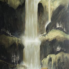 Painting, Gold cascade, Benoît Mauduech