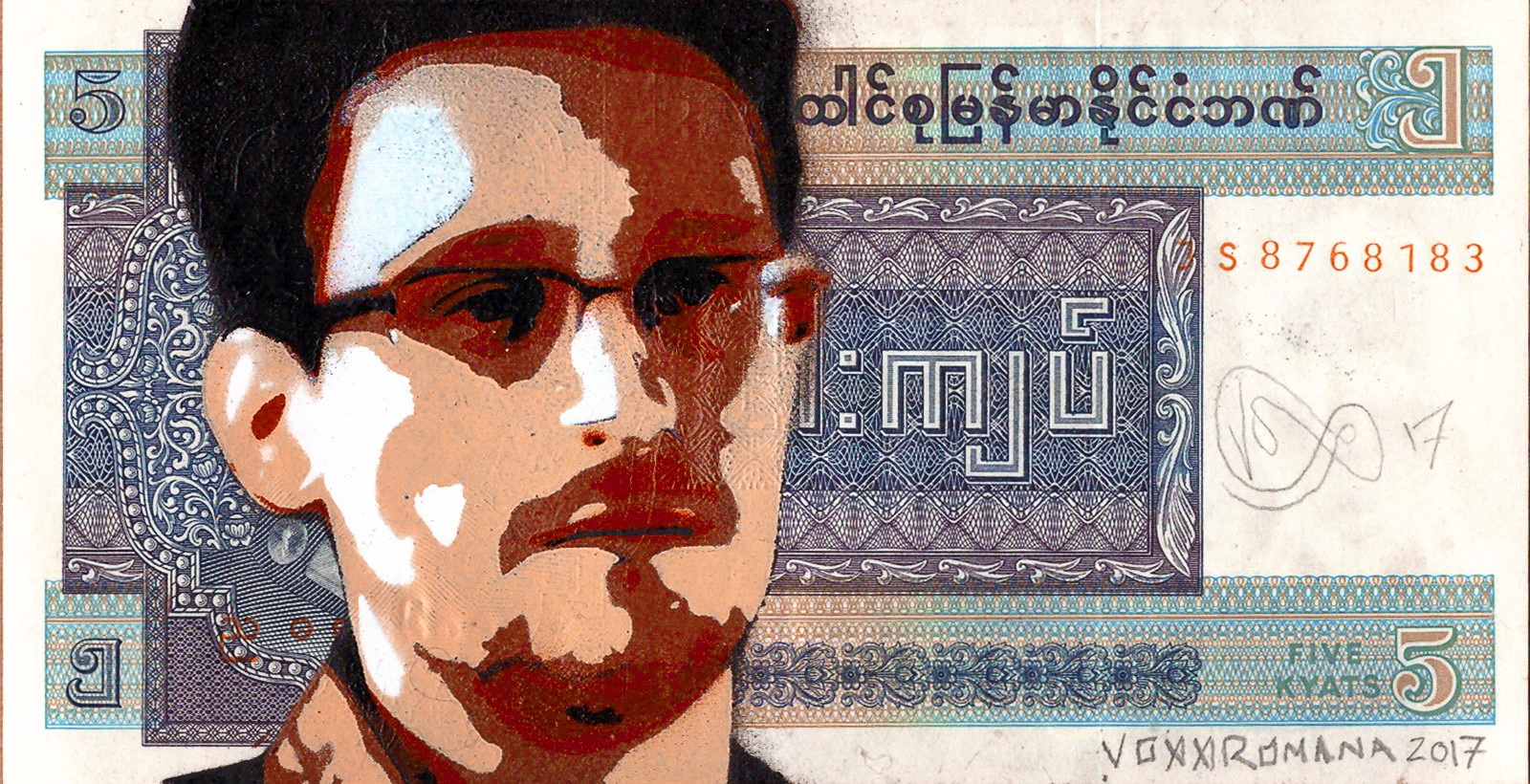 Voxx Romana, Edward Snowden Banknote Voxx Romana, Edward Snowden Banknote