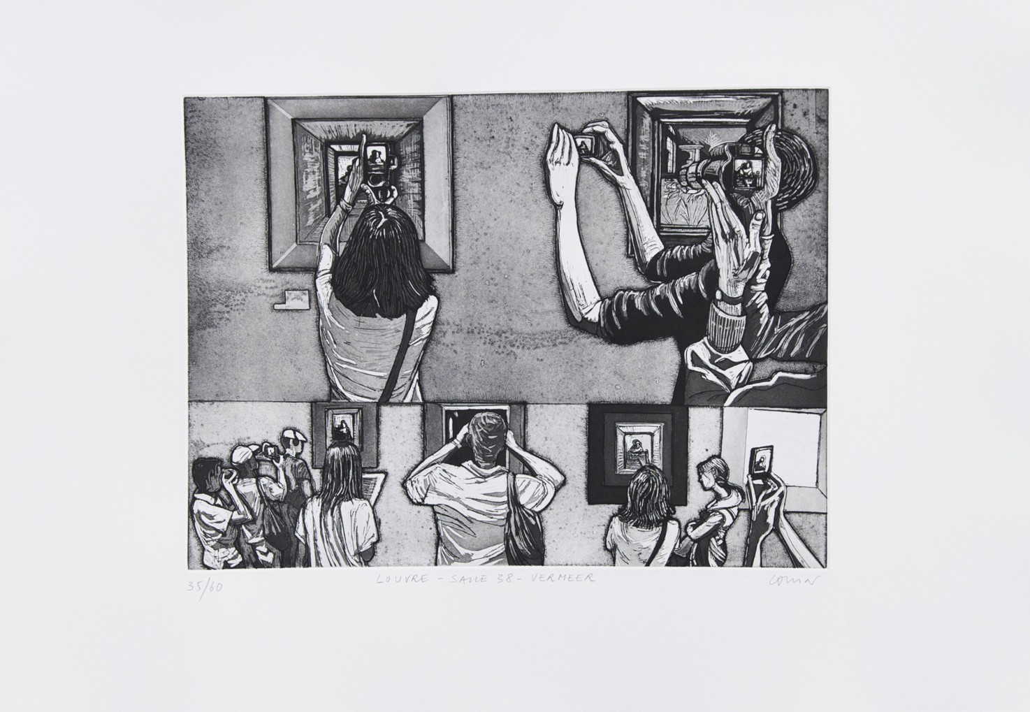 Pierre Collin, Titre Le Louvre salle 38 - Vermeer Pierre Collin, Titre Le Louvre salle 38 - Vermeer