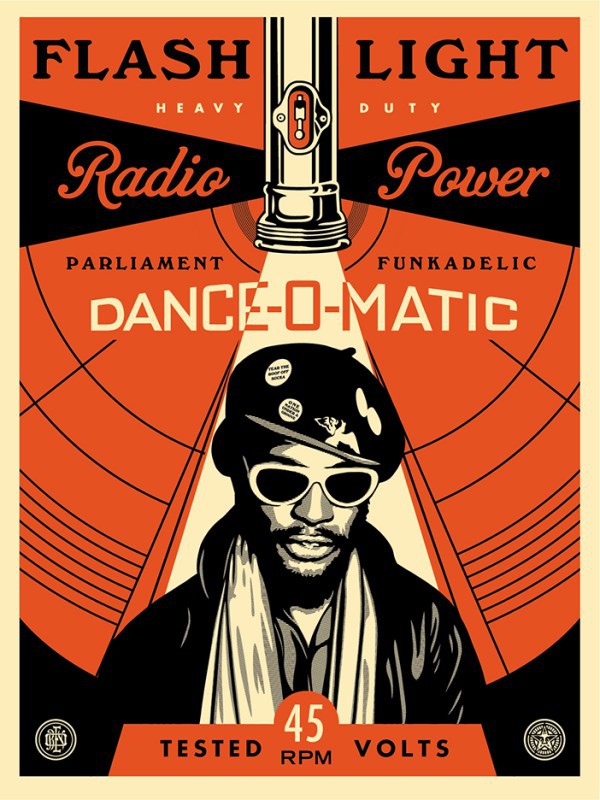Shepard Fairey (Obey), George Clinton Flash Light Shepard Fairey (Obey), George Clinton Flash Light