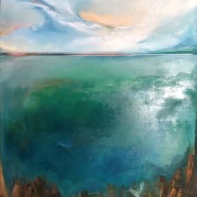 Peinture, Aube nouvelle IV, Gabriella Moussette