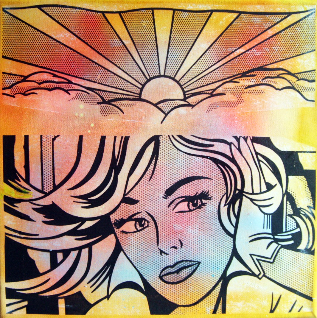 PyB, Girl and sun Lichtenstein replay PyB, Girl and sun Lichtenstein replay