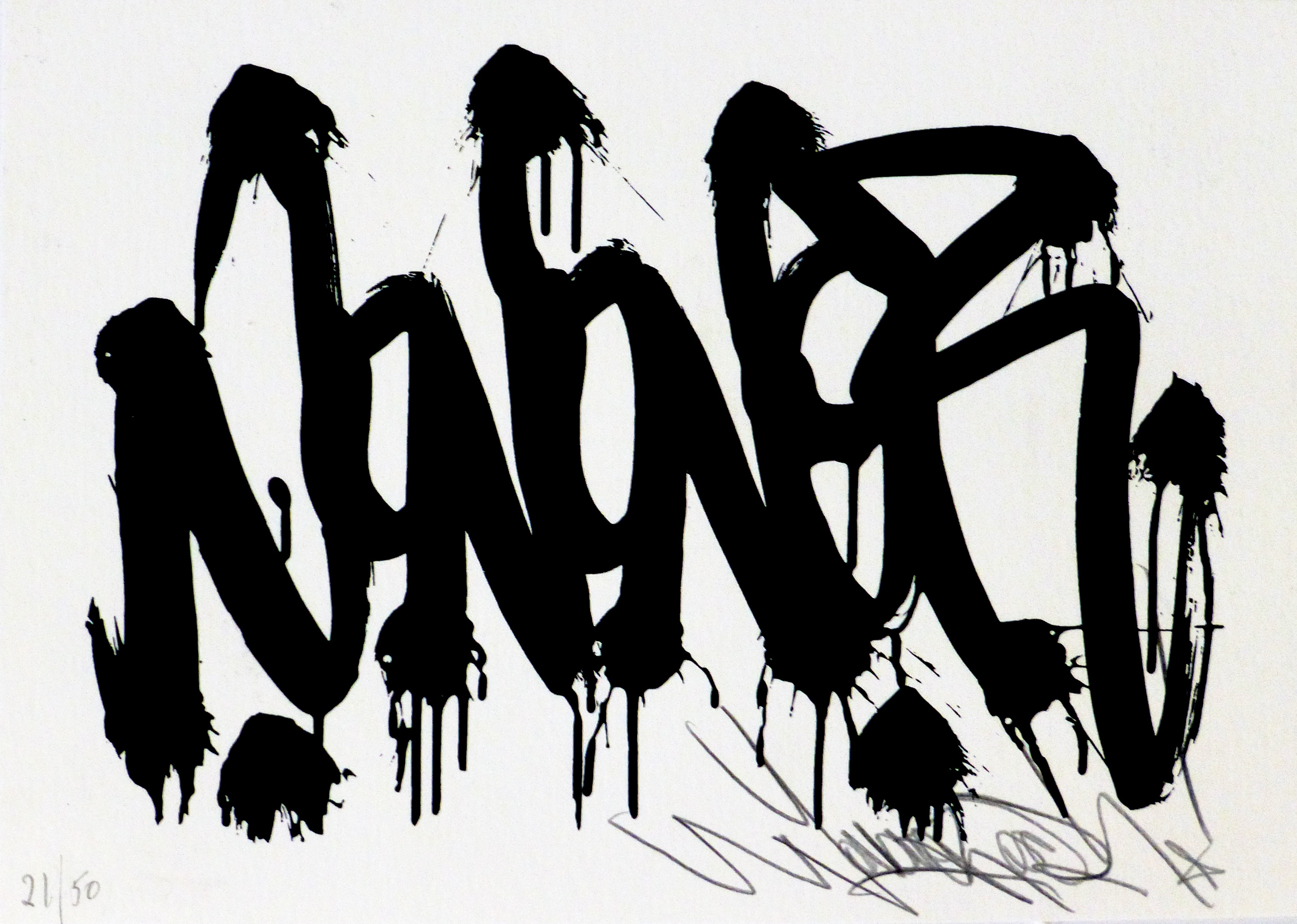 JonOne, Sérigraphie. JonOne, Sérigraphie.