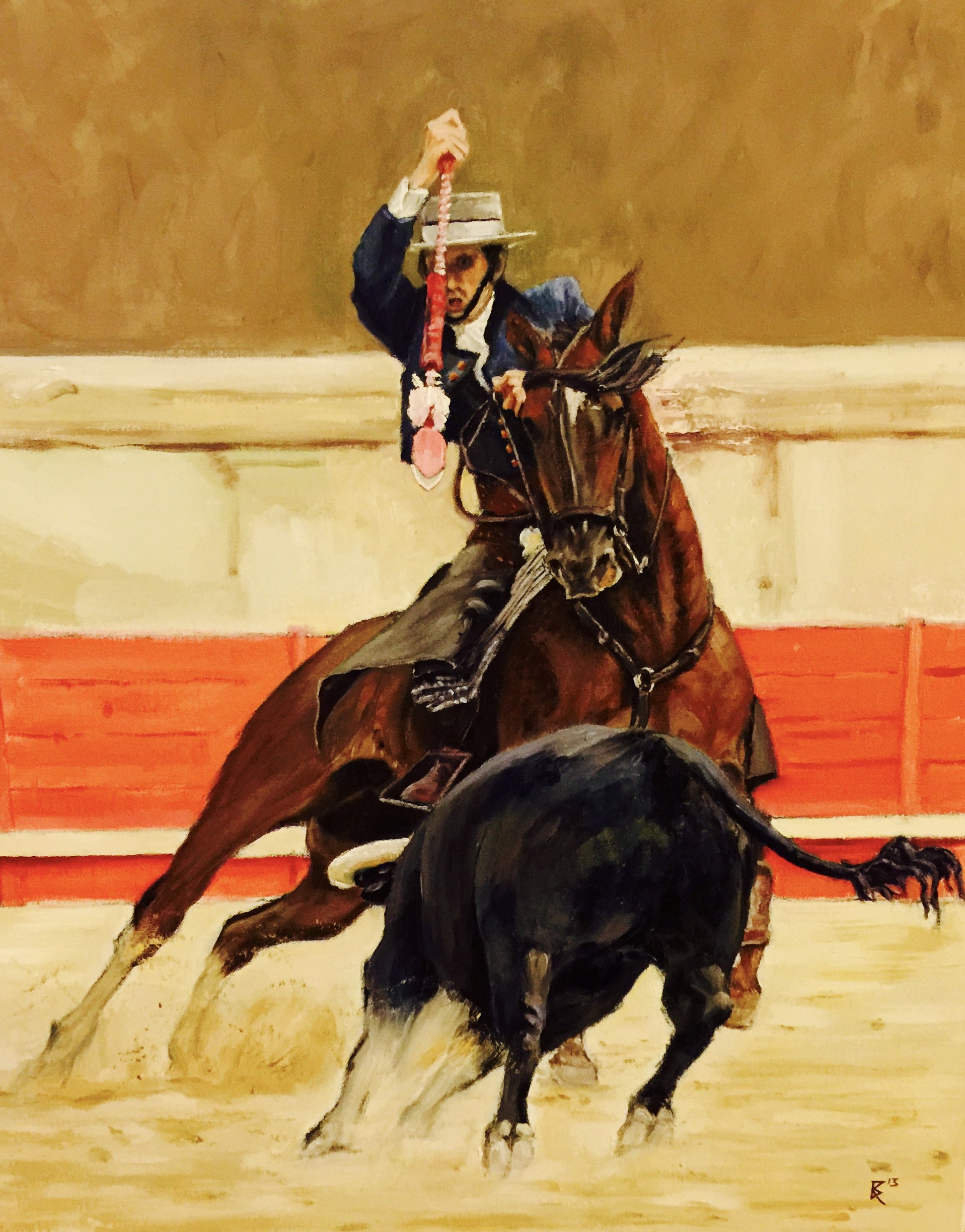 Paco Rosselló, Toreando a caballo Paco Rosselló, Toreando a caballo