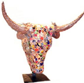 Escultura, Toro mosaique, Jean Amiel
