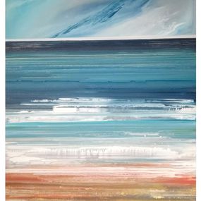 Gemälde, Turquoise mer, Josiane Saya