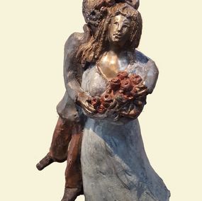 Sculpture, Couple au bouquet, Raya Sorkine