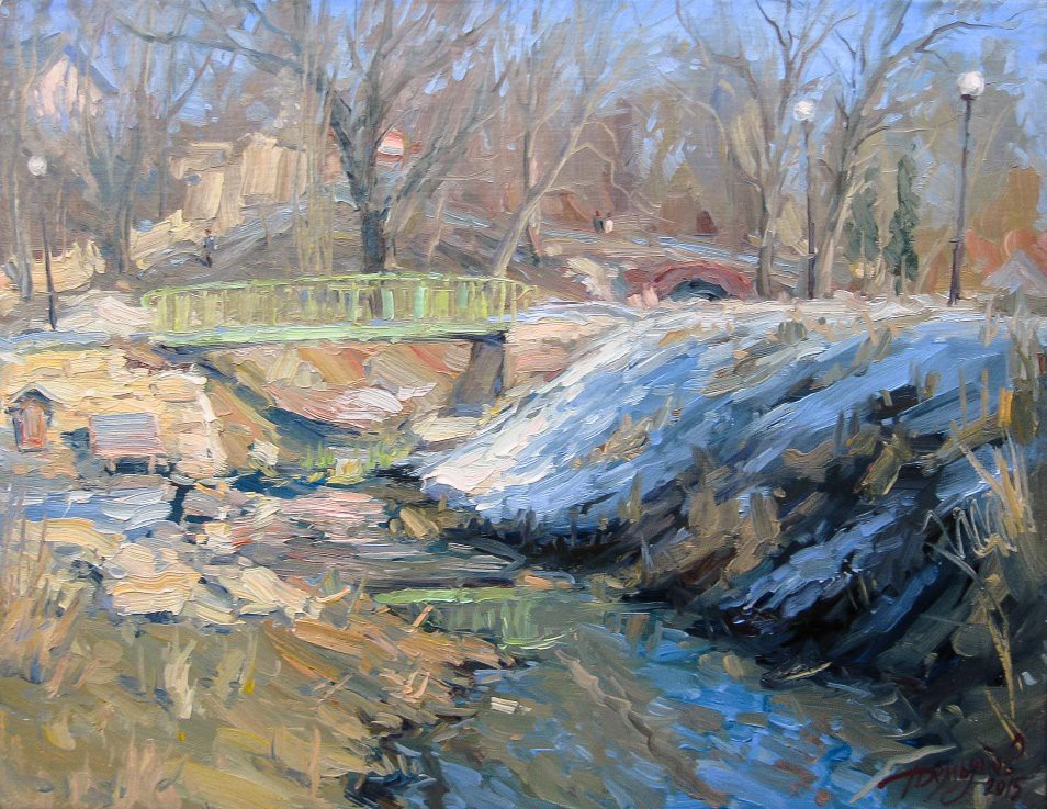 Yuriy Demiyanov, Paysage avec un Pont Yuriy Demiyanov, Paysage avec un Pont