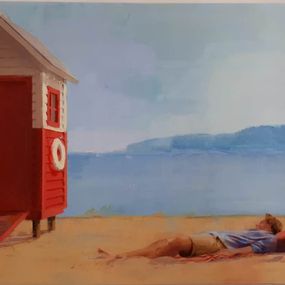 Gemälde, Couple, summer, Alejandra Caballero