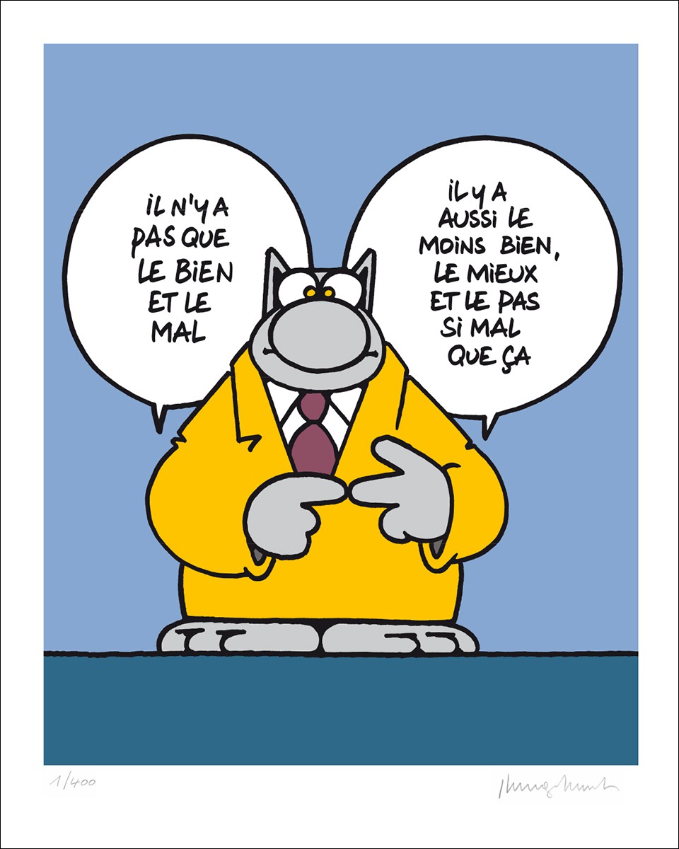 Philippe Geluck, Bien et mal Philippe Geluck, Bien et mal