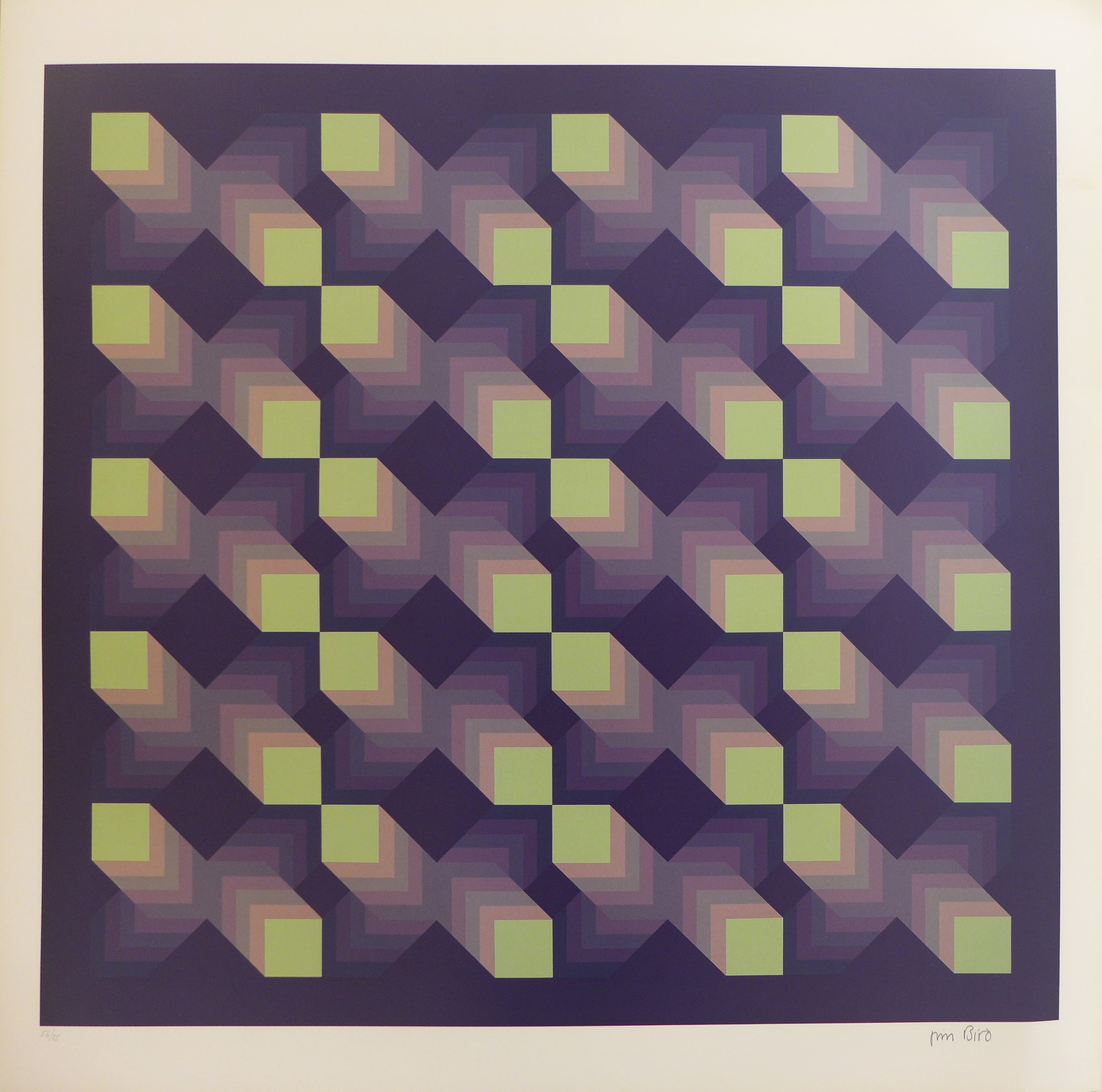 Jim Bird, Tribute to Vasarely 15 Jim Bird, Tribute to Vasarely 15