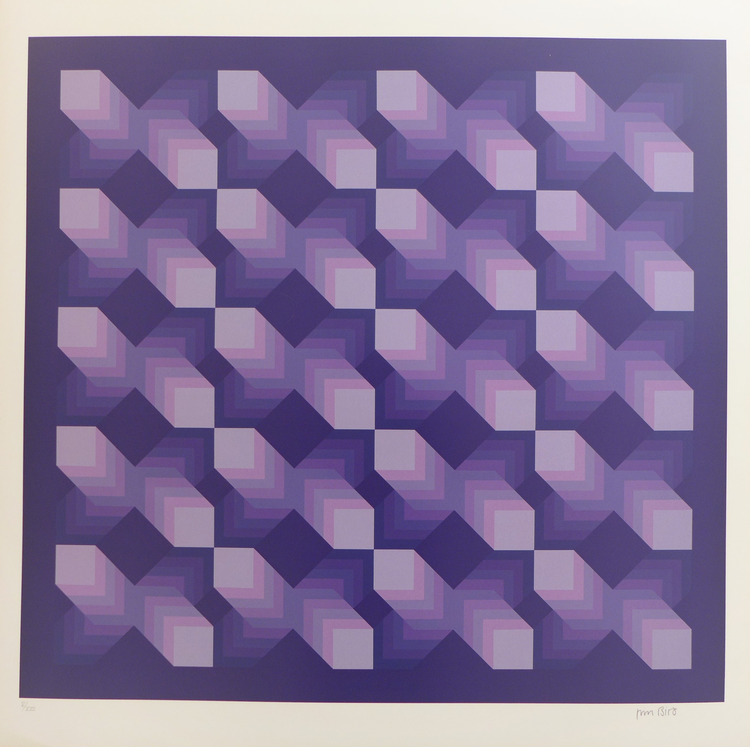 Jim Bird, Tribute to Vasarely 17 Jim Bird, Tribute to Vasarely 17