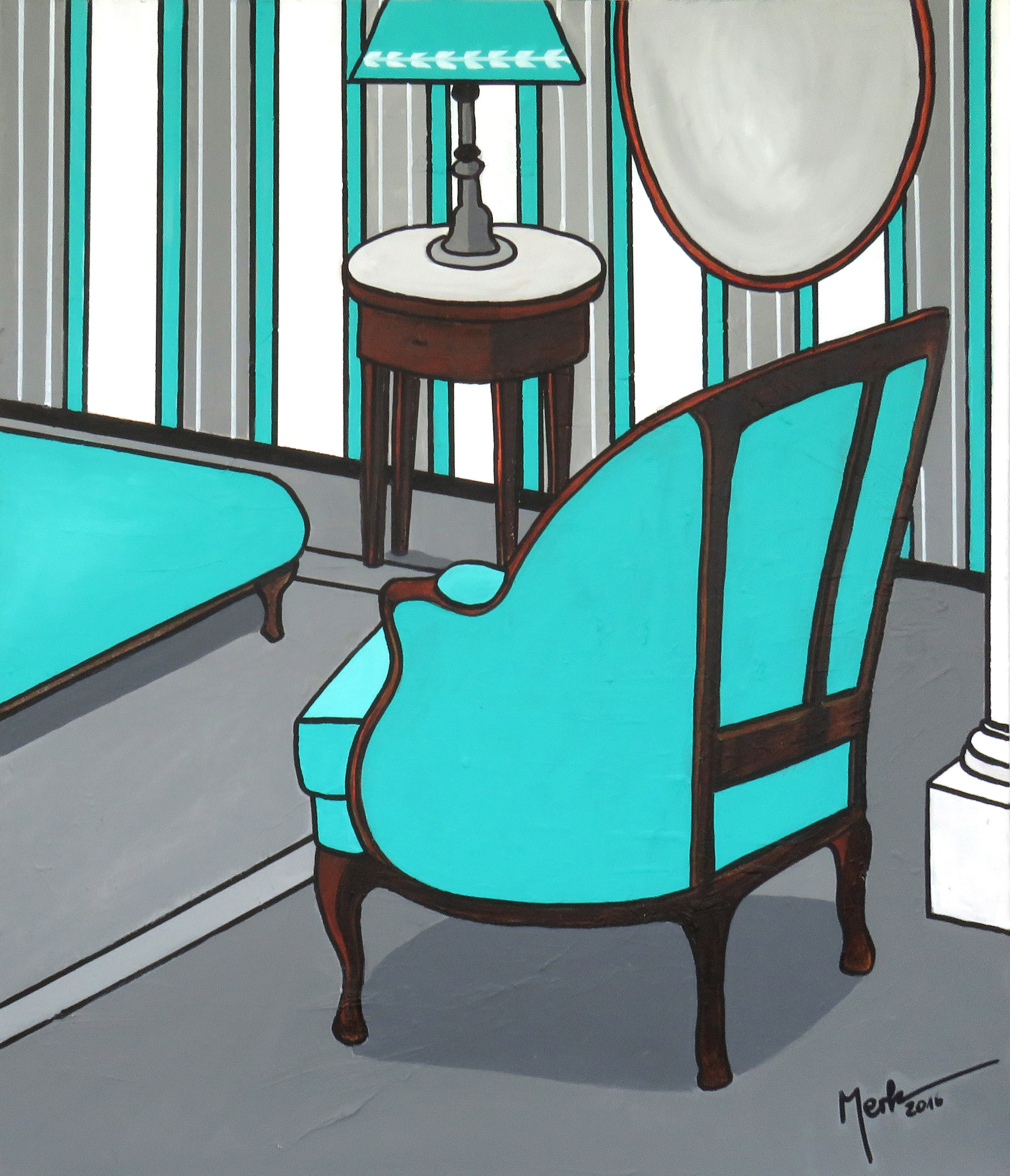 Brigitte Thonhauser-Merk, La Chaise Turquoise Brigitte Thonhauser-Merk, La Chaise Turquoise