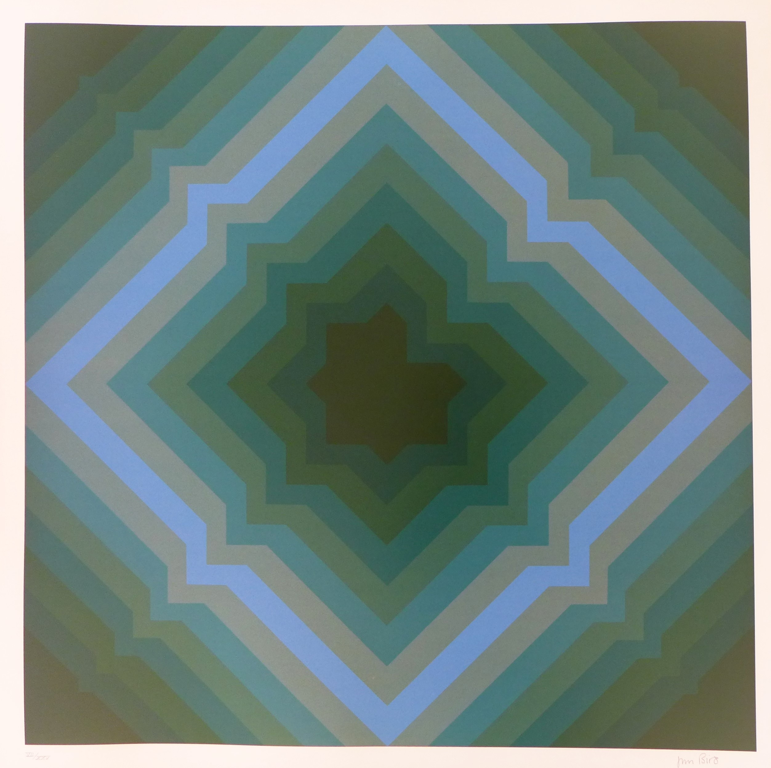 Jim Bird, Tribute to Vasarely 1 Jim Bird, Tribute to Vasarely 1