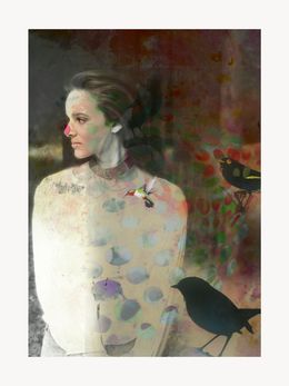 Print, Woman of the birds II, Francisco Nicolás