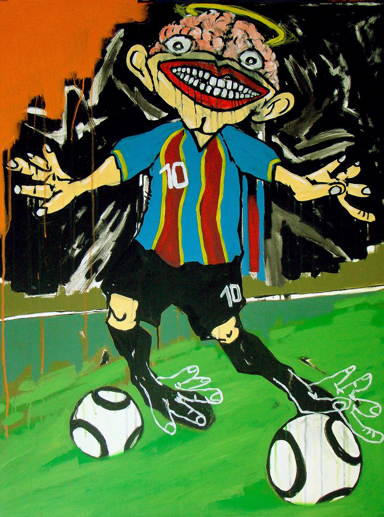 Jack Hironimus, Moi je dis qu'un bon footballeur, c'est un footballeur qui a un cerveau et des mains (de génie) à la place des pieds !... Jack Hironimus, Moi je dis qu'un bon footballeur, c'est un footballeur qui a un cerveau et des mains (de génie) à la place des pieds !...