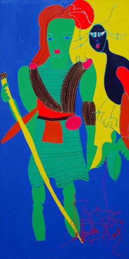 Peinture, Surhomme en kilt, Isa Sator