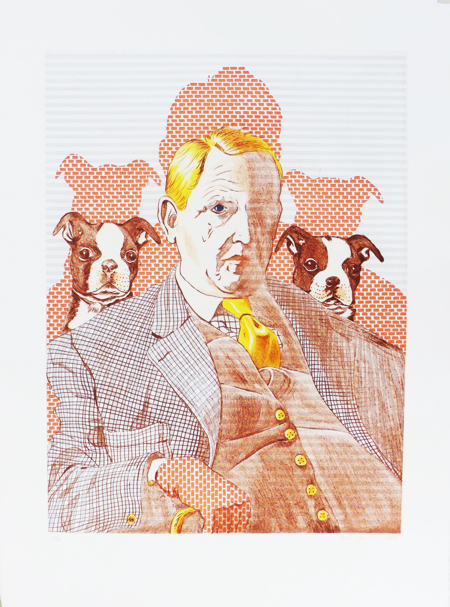 Ray Smith, Autoportrait aux chiens Ray Smith, Autoportrait aux chiens