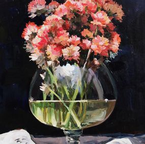 Gemälde, A glass vase, Janusz Szpyt