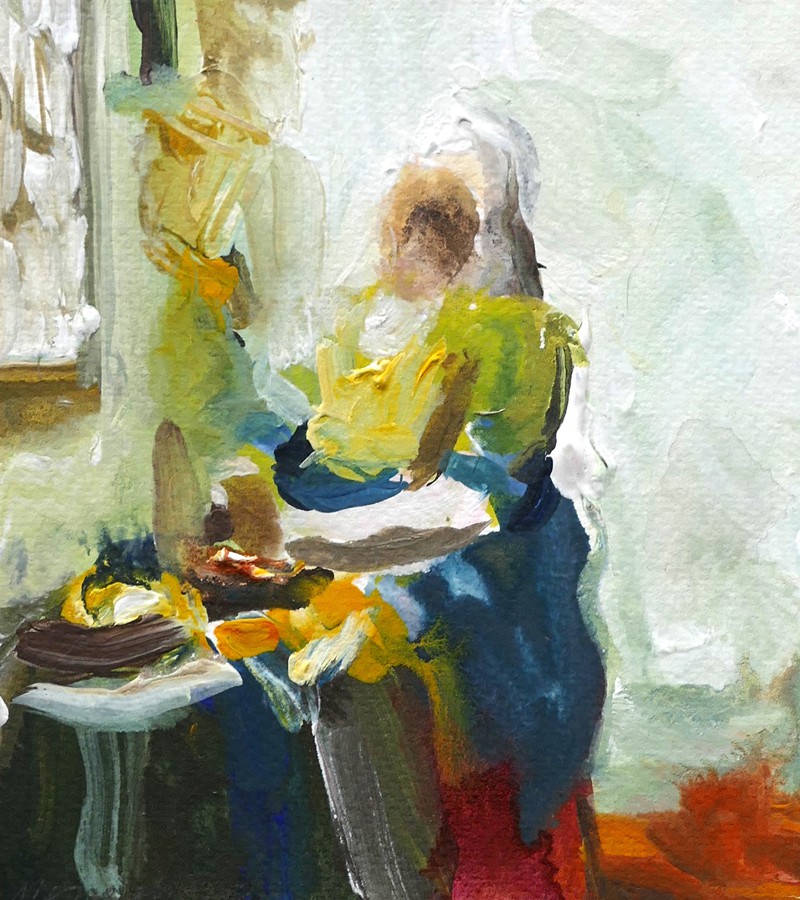 Alexandra Pozzo di Borgo, D'après la laitière de Vermeer Alexandra Pozzo di Borgo, D'après la laitière de Vermeer