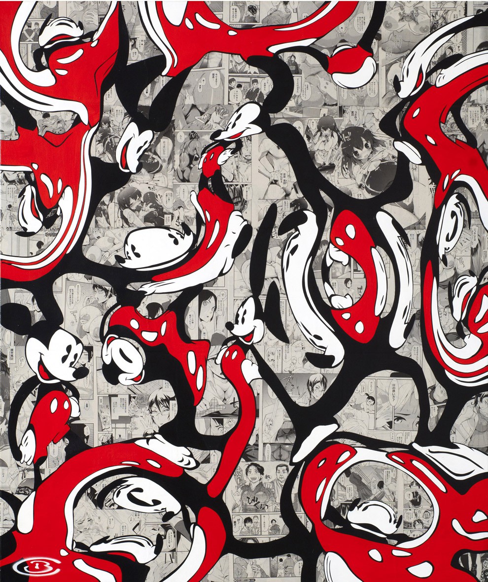 990px x 1181px - â–· Mickey Porn by Benjamin Capdevielle, 2015 | Painting | Artsper (38869)