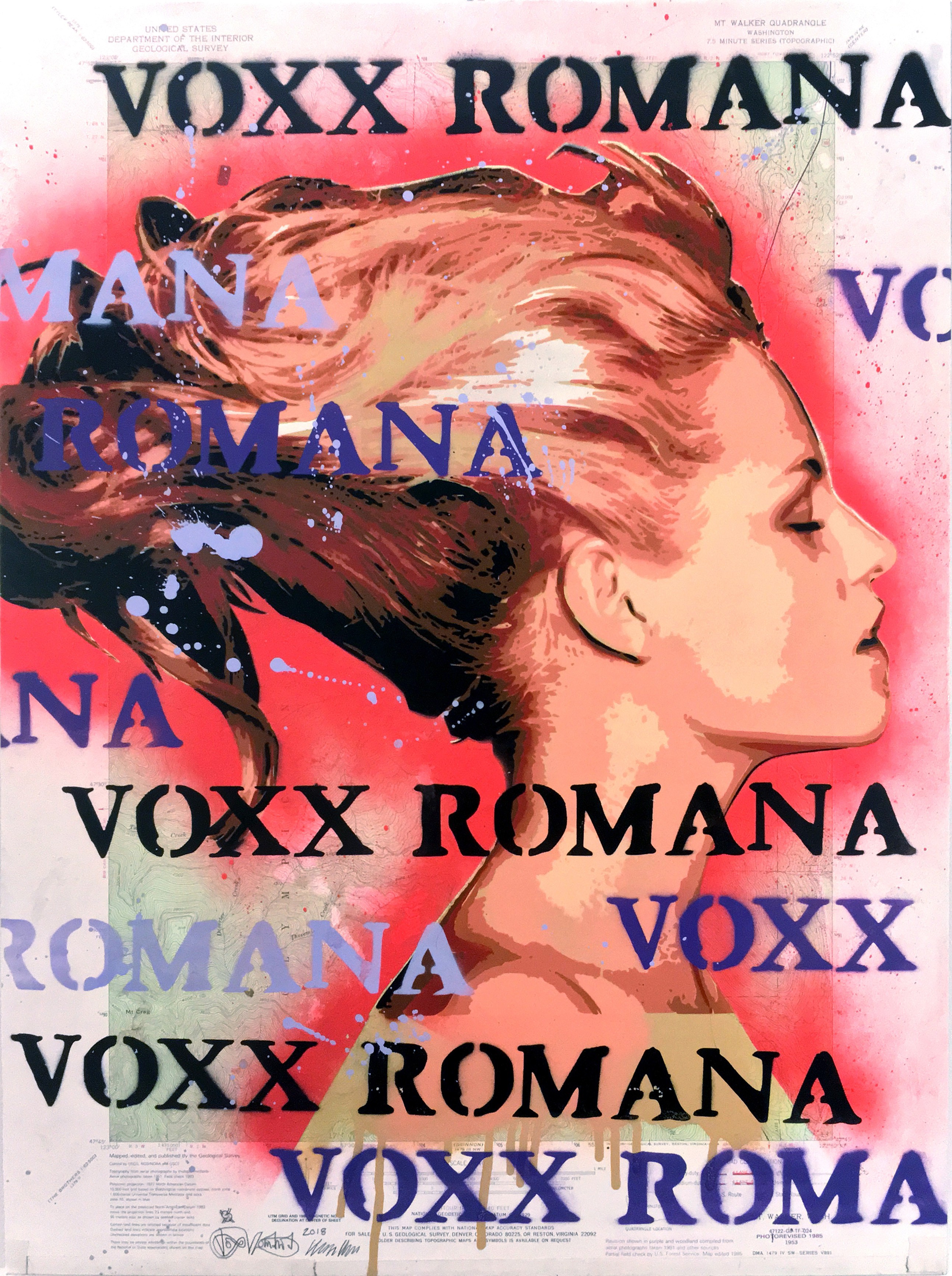 Voxx Romana, Floating on a Kiss - Letters and Pink Halo Voxx Romana, Floating on a Kiss - Letters and Pink Halo