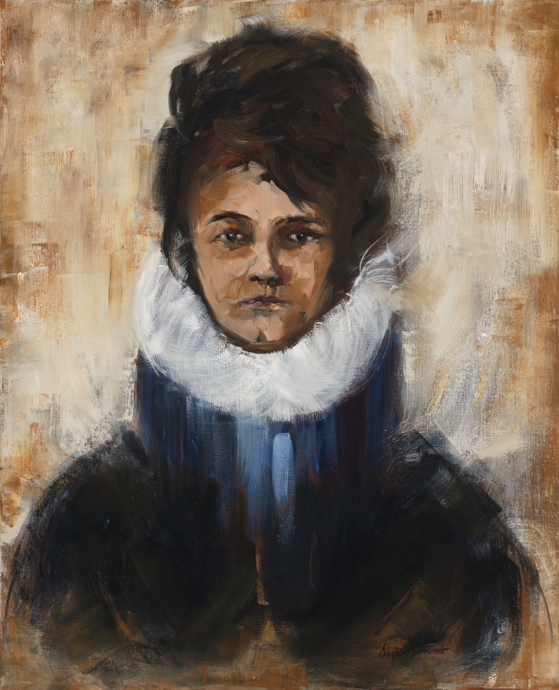 Femme à la cour by Sophie Simonet, 2016 | Painting | Artsper (39156)