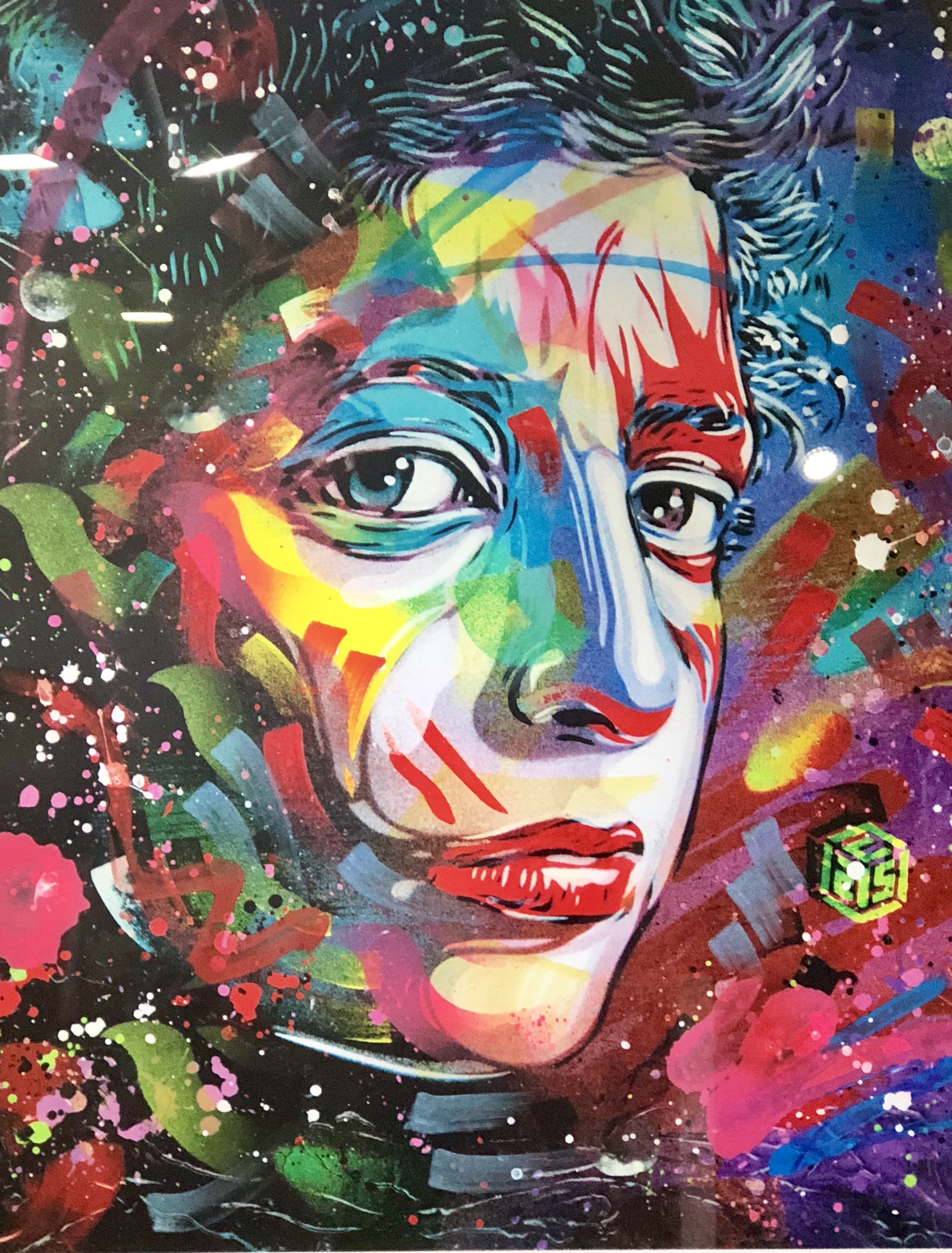 C215, Halloween lithographie rehaussée C215, Halloween lithographie rehaussée