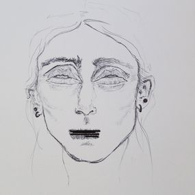 Painting, As if she was talking, Rossella Mercedes