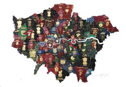 Print, London Passport Map, Yanko Tihov
